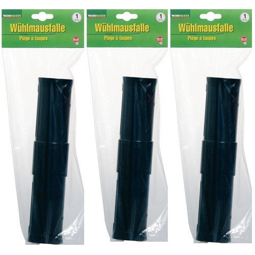 3er Set Röhrenfalle Maulwurffalle Lebendfalle Wühlmausfalle 242