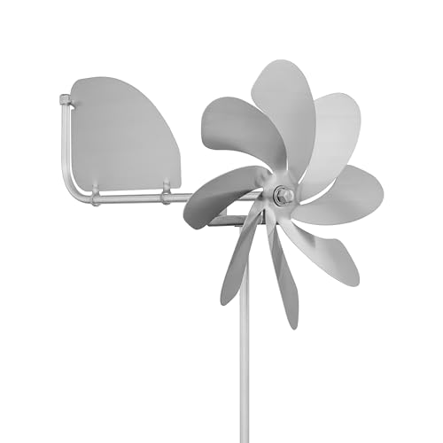 A1004 - SKARAT Speedy20 plus Windrad Windmühle aus Edelstahl (20cm Rotor-Durchmesser), kugelgelagert, mit Windfahne (360° Grad drehbar) - made in Germany