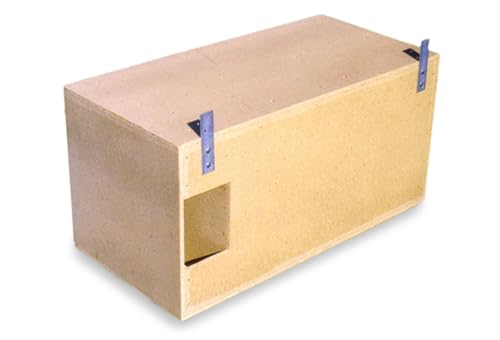 Naturschutzprodukt Schleiereule Nistkasten Nisthöhle Eulenkasten Schleiereulenkasten Typ 23 Fluglochweite 14cm x 19 cm aus Holzbeton Höhe 50 cm